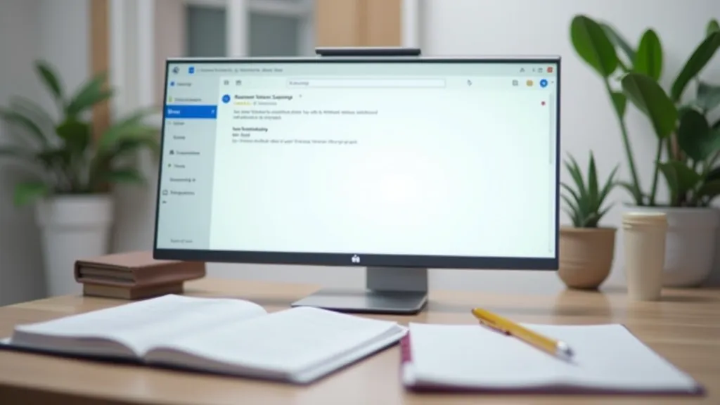 Microsoft OneNote saskarne ar daudzslāņu piezīmju organizāciju uz datora ekrāna